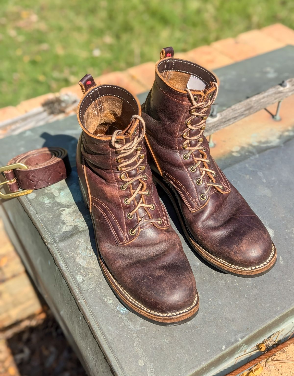 Photo by demo on October 11, 2024 of the Frank's Boots Type 1 Commander in Seidel Brown Domain.