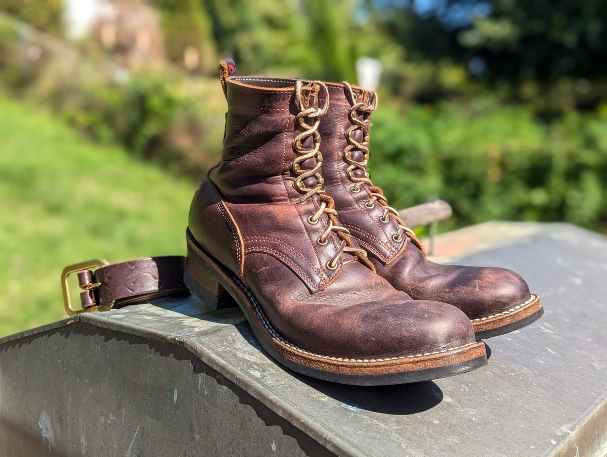 Photo by demo on October 11, 2024 of the Frank's Boots Type 1 Commander in Seidel Brown Domain.