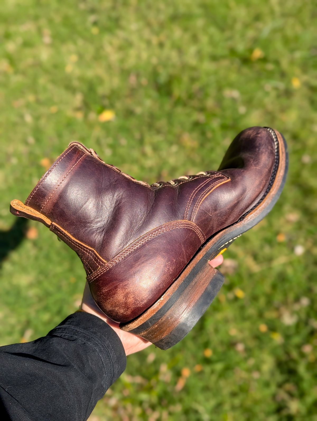 Photo by demo on October 11, 2024 of the Frank's Boots Type 1 Commander in Seidel Brown Domain.