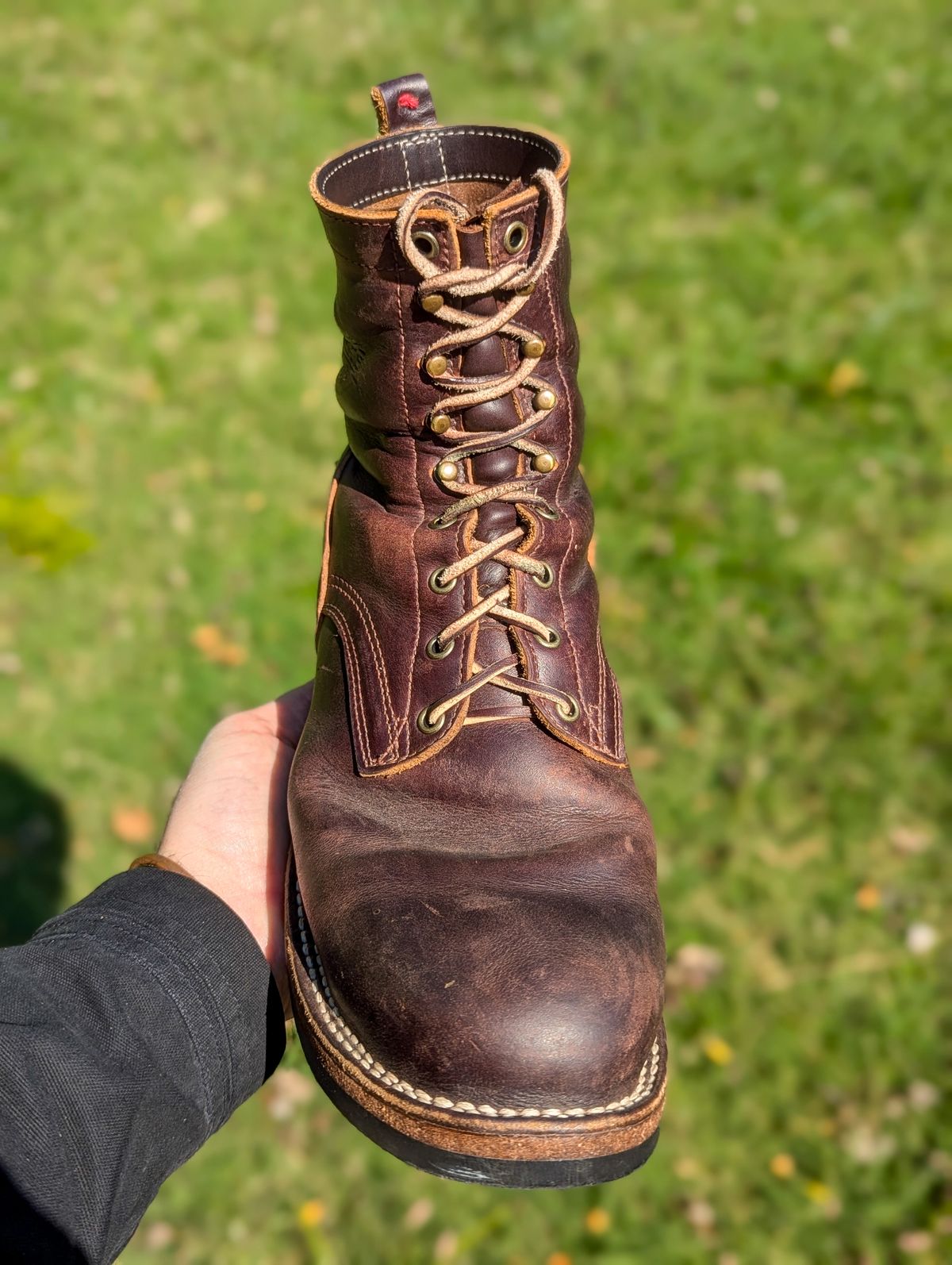 Photo by demo on October 11, 2024 of the Frank's Boots Type 1 Commander in Seidel Brown Domain.