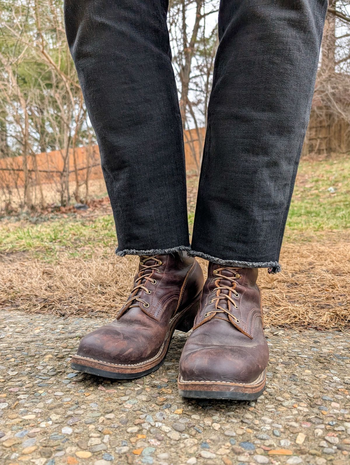 Photo by demo on March 5, 2025 of the Frank's Boots Type 1 Commander in Seidel Brown Domain.