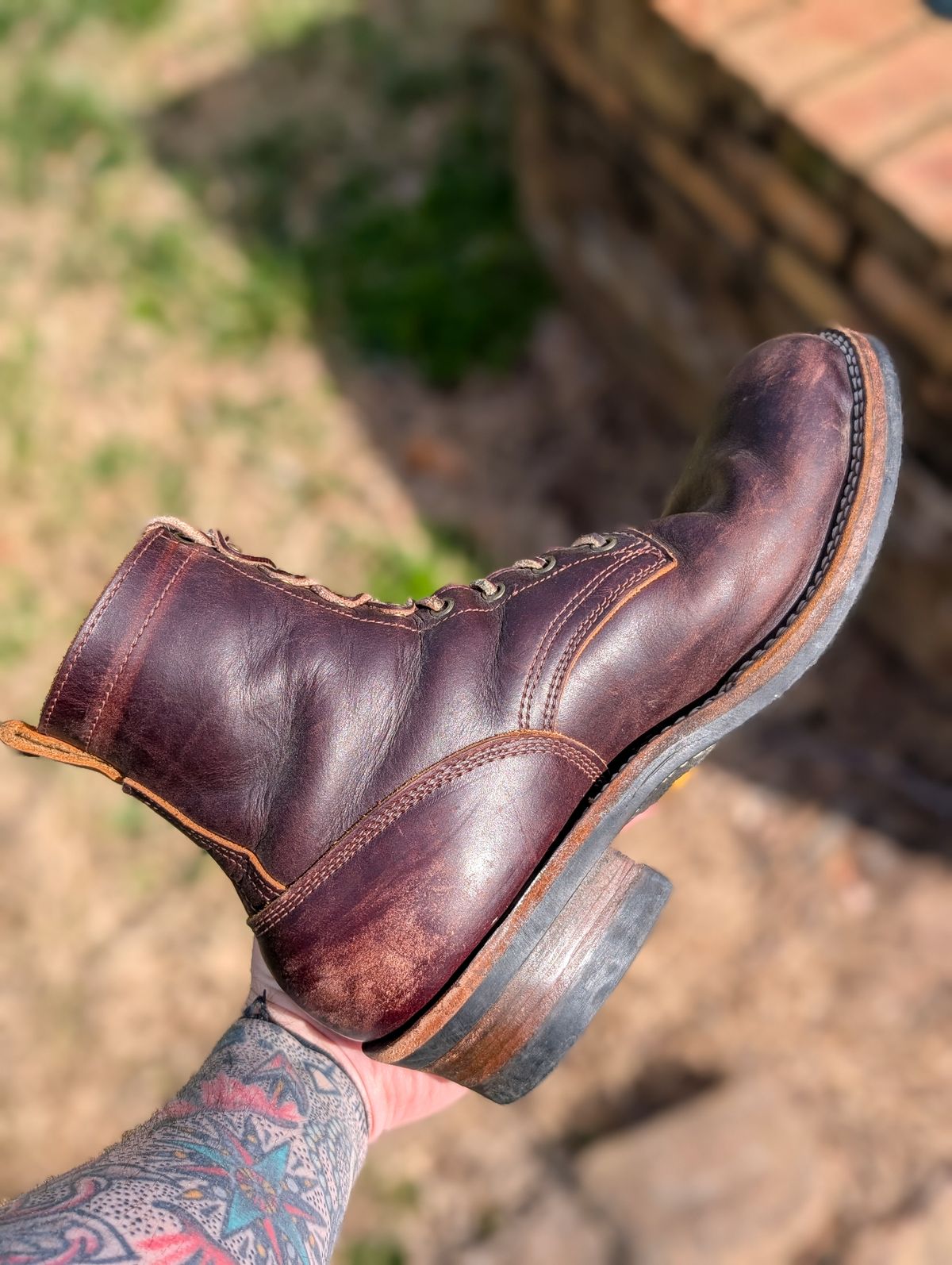 Photo by demo on March 24, 2025 of the Frank's Boots Type 1 Commander in Seidel Brown Domain.