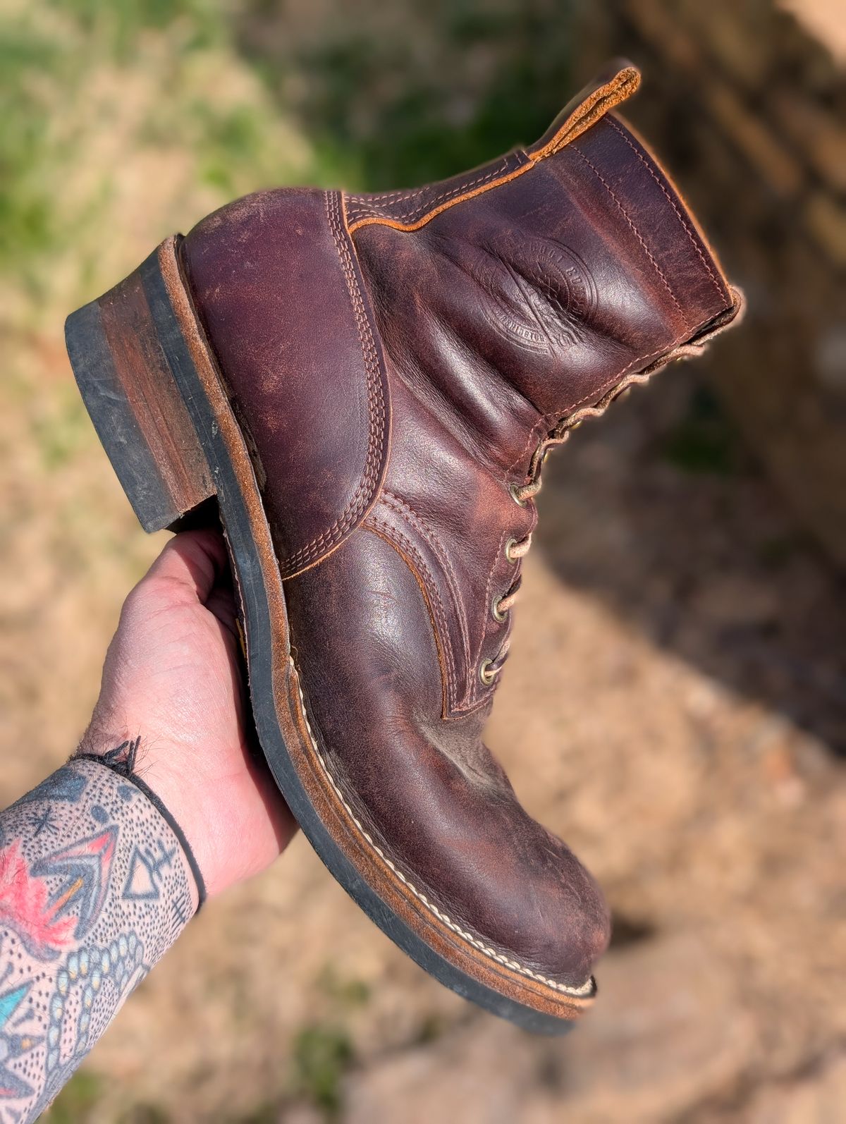 Photo by demo on March 24, 2025 of the Frank's Boots Type 1 Commander in Seidel Brown Domain.