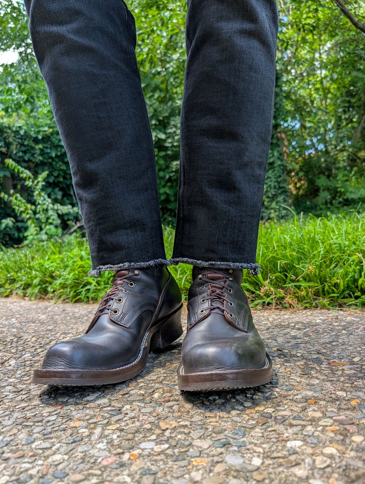Photo by demo on June 23, 2025 of the Frank's Boots Custom Model in Seidel Mocha Oil Tan.
