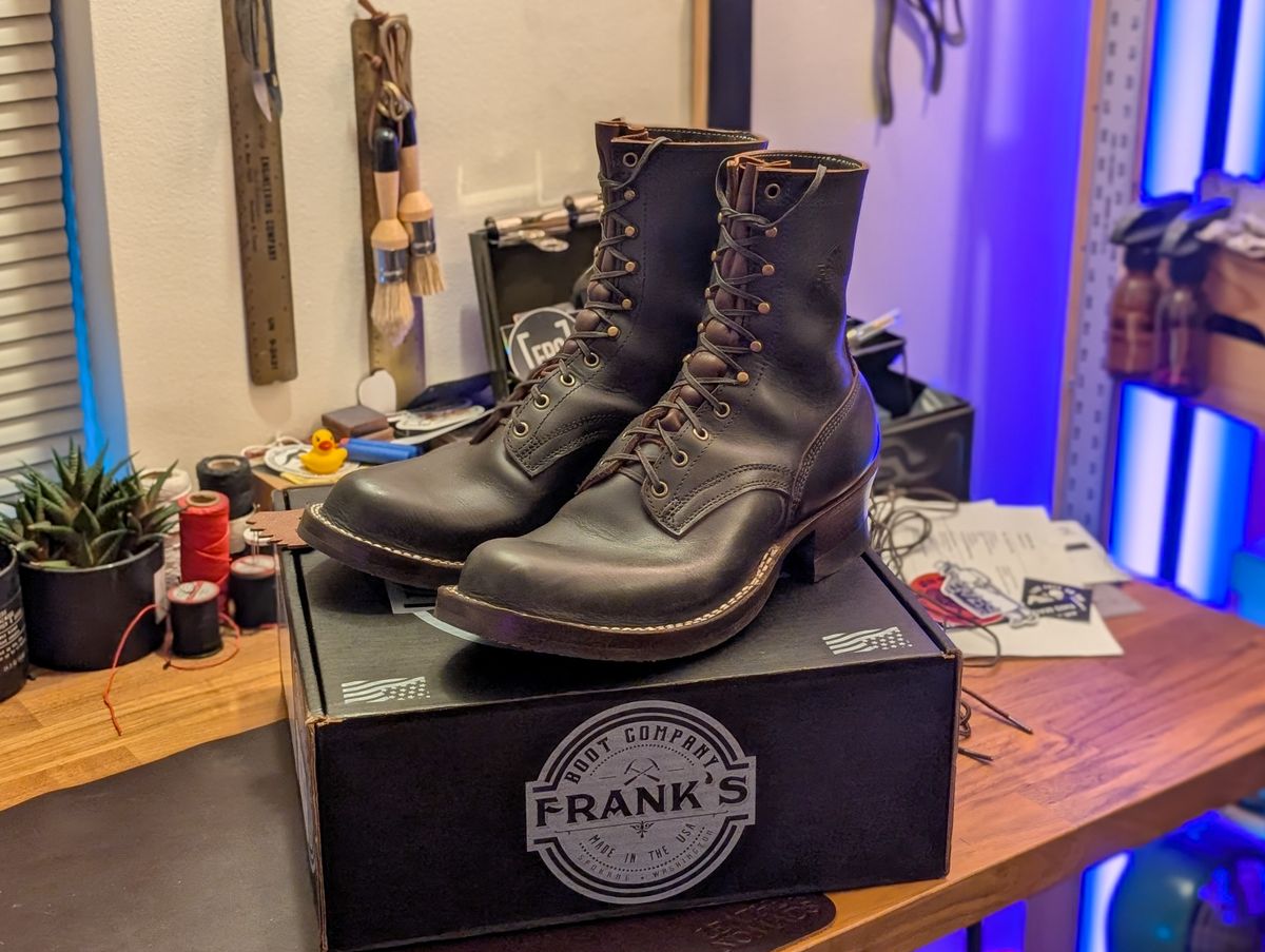 Photo by demo on June 24, 2025 of the Frank's Boots Custom Model in Seidel Mocha Oil Tan.