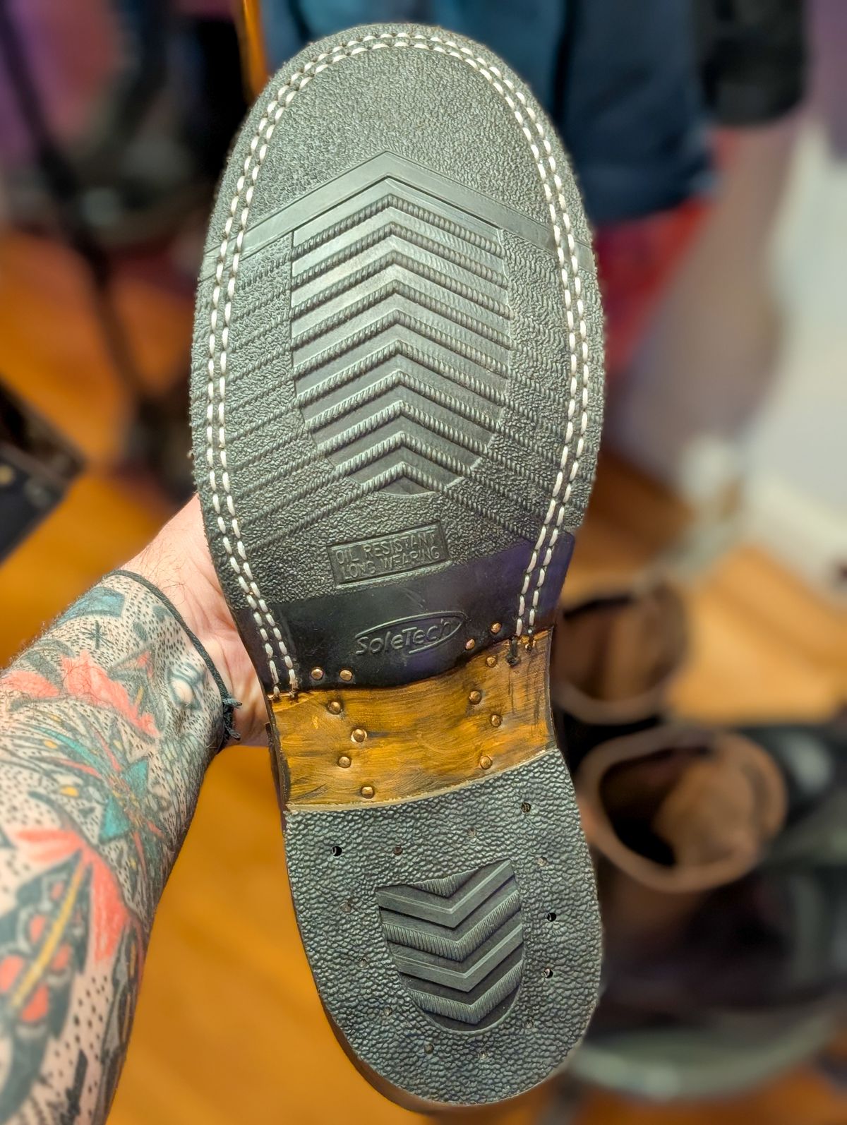 Photo by demo on June 21, 2025 of the Frank's Boots Custom Model in Seidel Mocha Oil Tan.