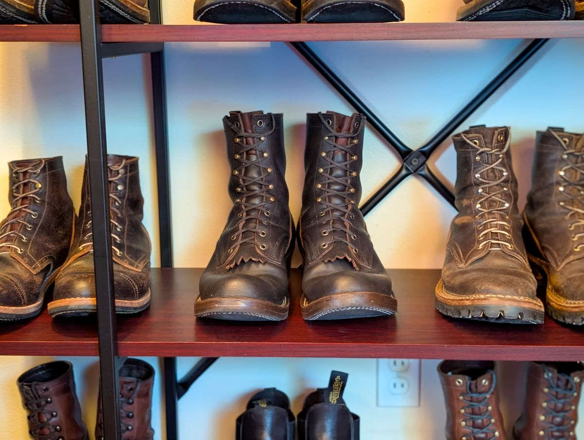 Photo by demo on July 1, 2025 of the Frank's Boots Custom Model in Seidel Mocha Oil Tan.