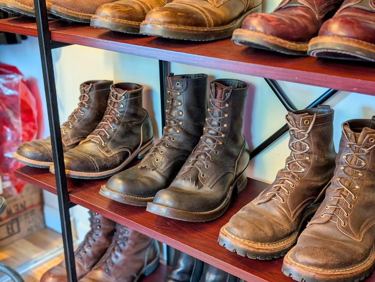 Photo by demo on July 1, 2025 of the Frank's Boots Custom Model in Seidel Mocha Oil Tan.