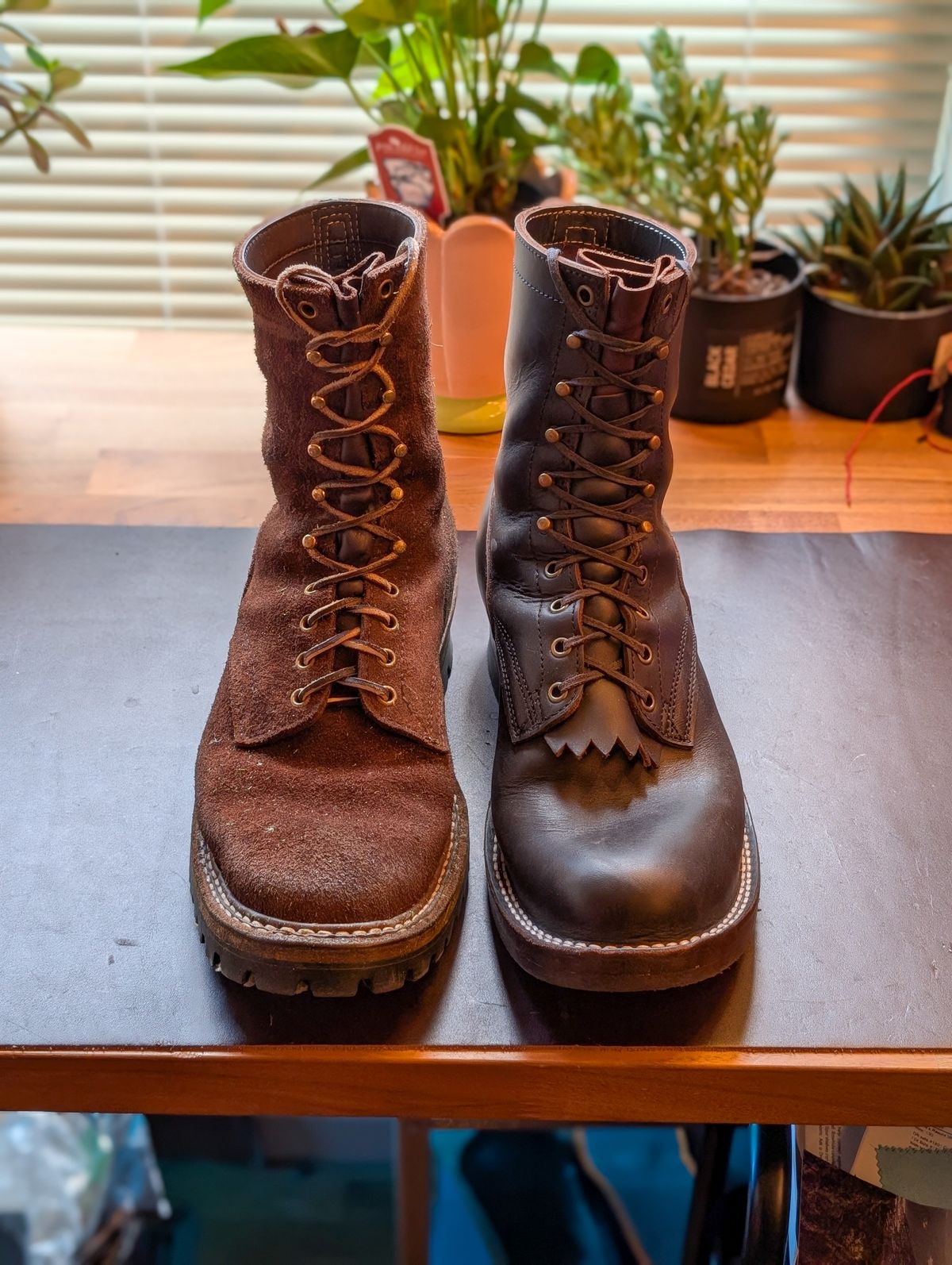 Photo by demo on July 2, 2025 of the Frank's Boots Custom Model in Seidel Mocha Oil Tan.