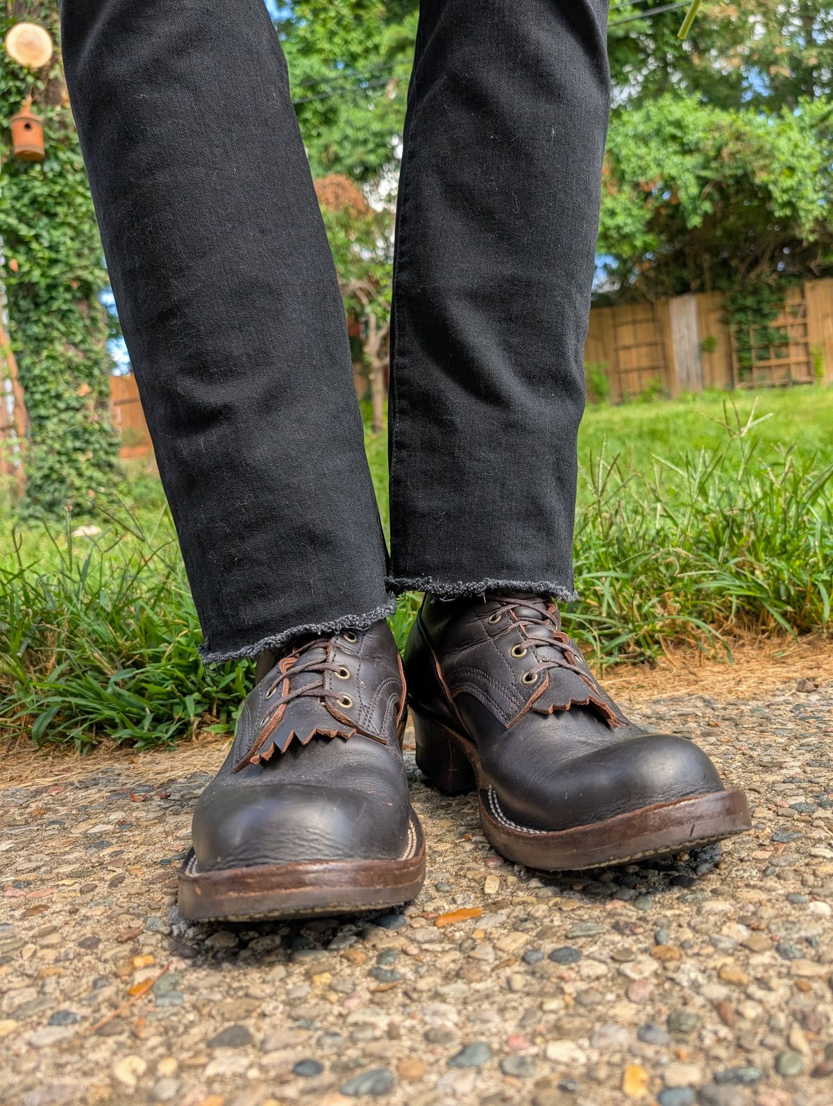 Photo by demo on August 13, 2025 of the Frank's Boots Custom Model in Seidel Mocha Oil Tan.
