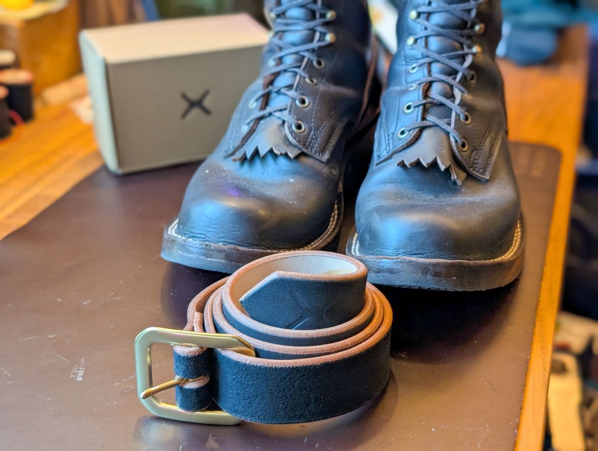 Photo by demo on July 25, 2025 of the Frank's Boots Custom Model in Seidel Mocha Oil Tan.