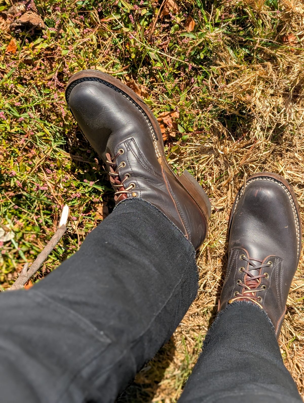 Photo by demo on October 23, 2025 of the Frank's Boots Custom Model in Seidel Mocha Oil Tan.