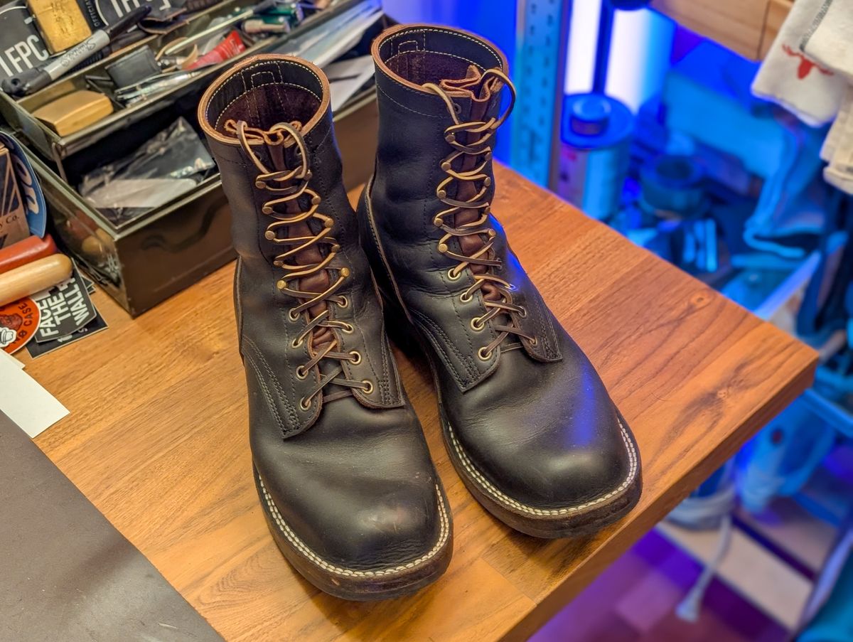 Photo by demo on October 16, 2025 of the Frank's Boots Custom Model in Seidel Mocha Oil Tan.