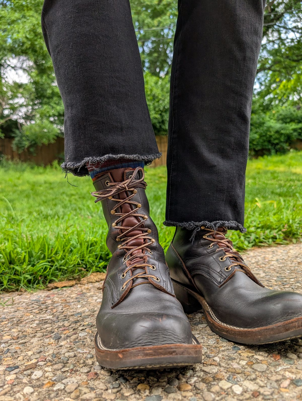 Photo by demo on May 30, 2026 of the Frank's Boots Custom Model in Seidel Mocha Oil Tan.