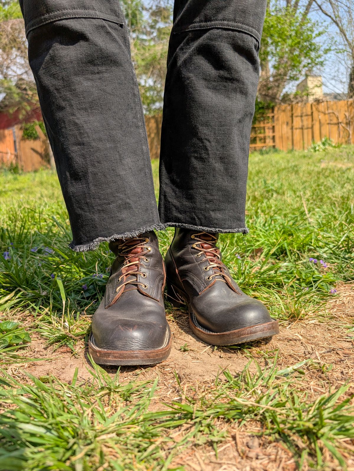 Photo by demo on March 31, 2026 of the Frank's Boots Custom Model in Seidel Mocha Oil Tan.