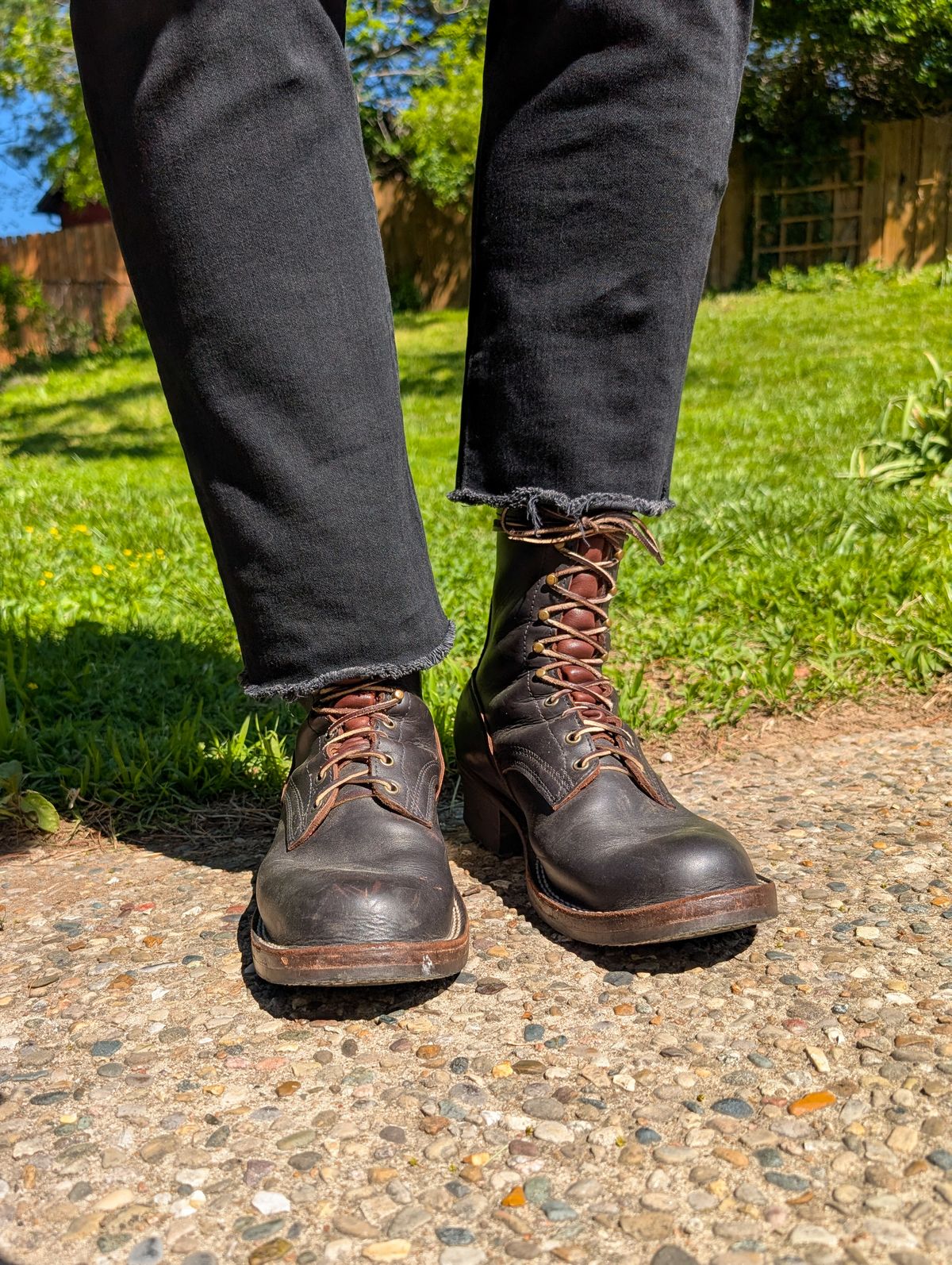 Photo by demo on April 22, 2026 of the Frank's Boots Custom Model in Seidel Mocha Oil Tan.