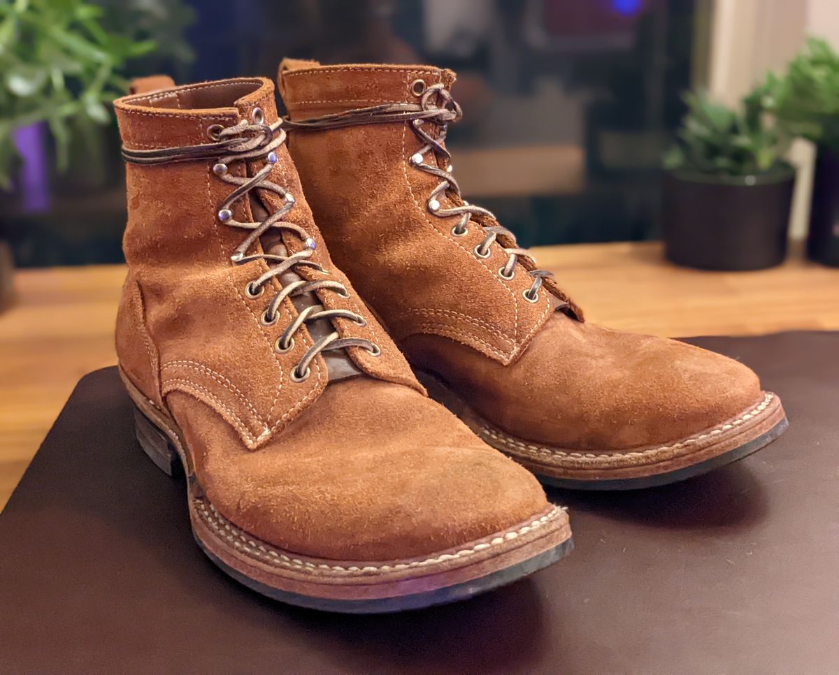 Photo by demo on September 25, 2022 of the White's 350 Cruiser in Seidel Red Dog Oil Tan Roughout.