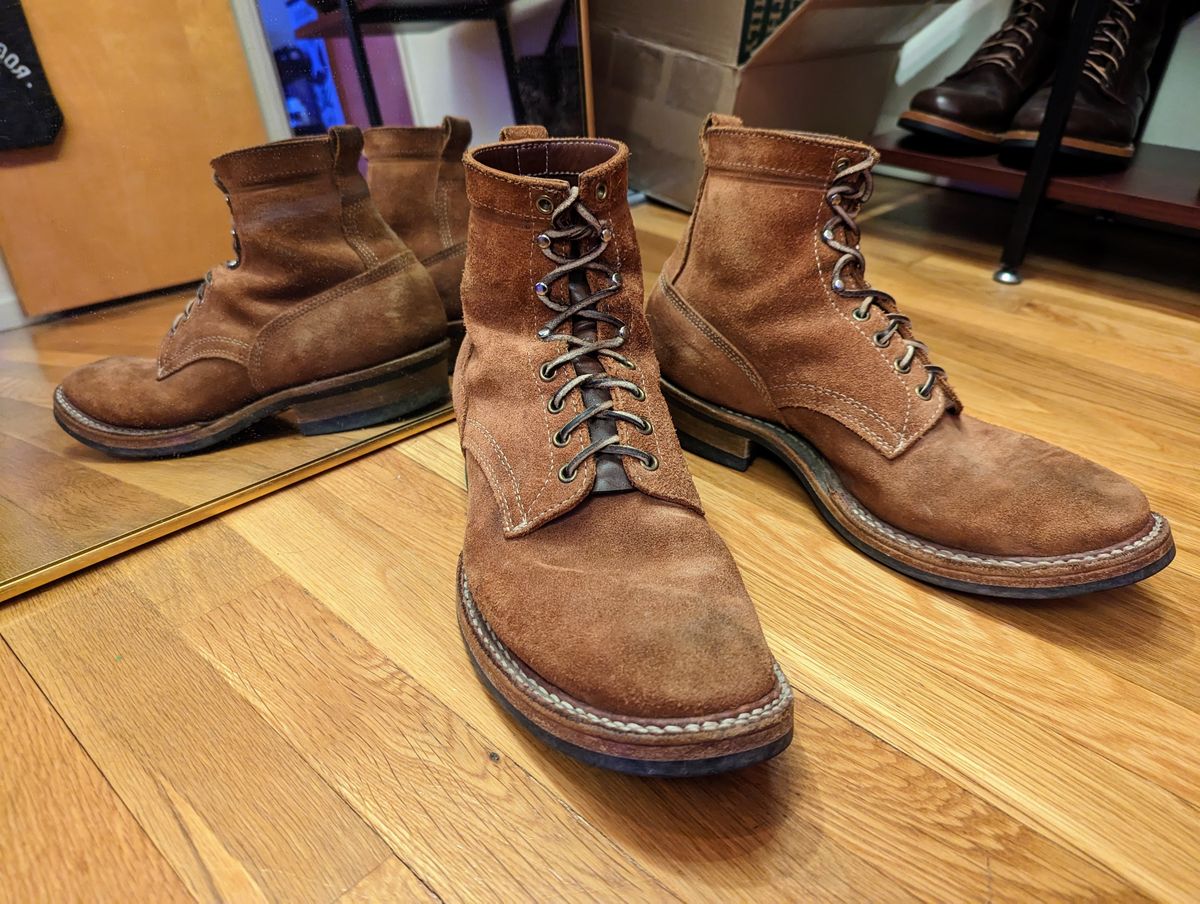 Photo by demo on February 27, 2023 of the White's 350 Cruiser in Seidel Red Dog Oil Tan Roughout.