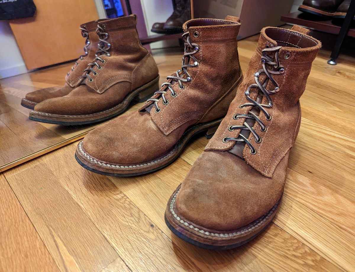 Photo by demo on February 27, 2023 of the White's 350 Cruiser in Seidel Red Dog Oil Tan Roughout.