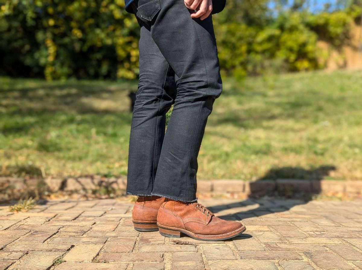 Photo by demo on October 24, 2024 of the White's 350 Cruiser in Seidel Red Dog Oil Tan Roughout.
