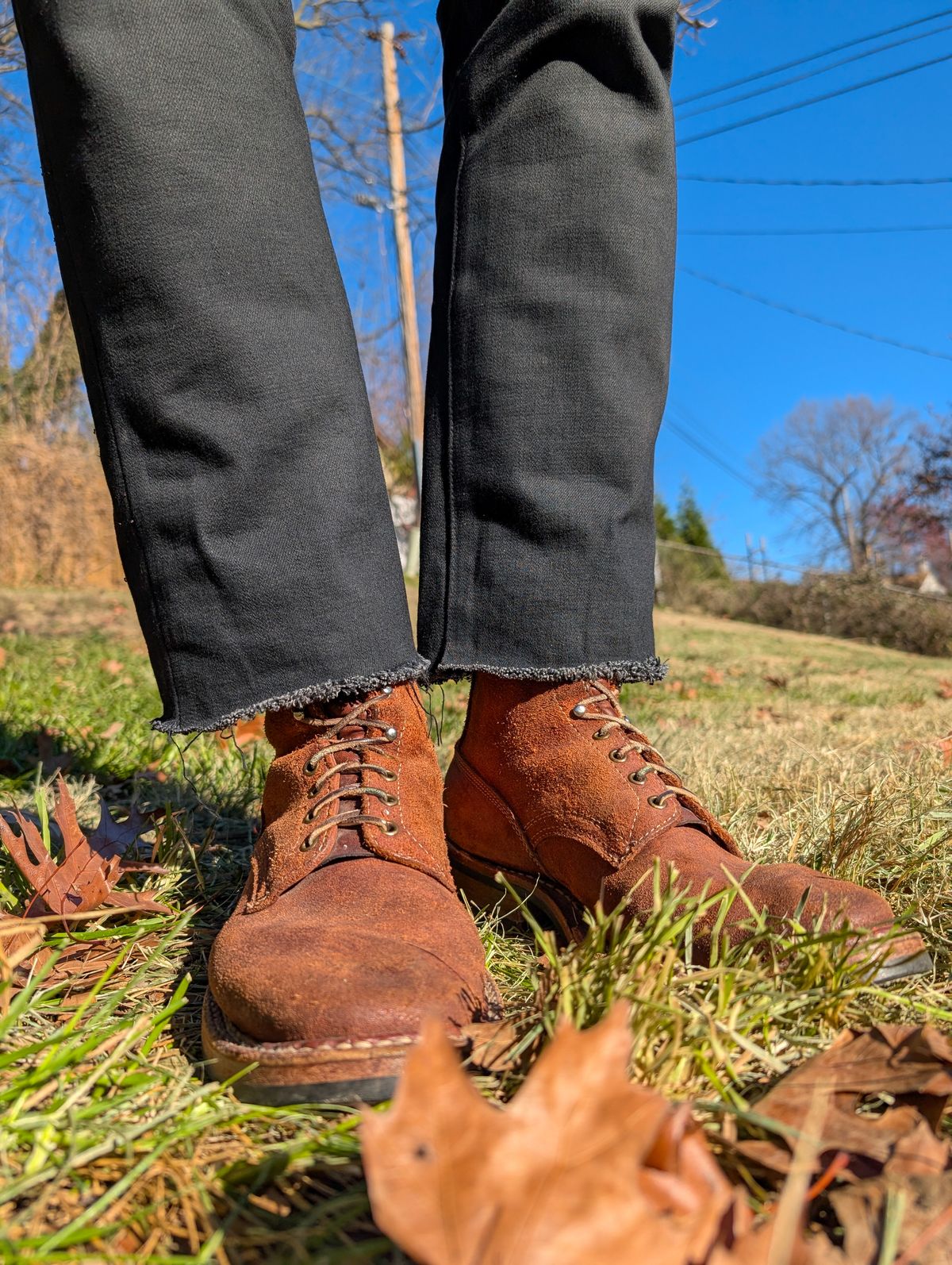 Photo by demo on December 7, 2024 of the White's 350 Cruiser in Seidel Red Dog Oil Tan Roughout.