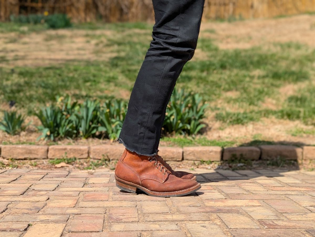Photo by demo on March 14, 2025 of the White's 350 Cruiser in Seidel Red Dog Oil Tan Roughout.