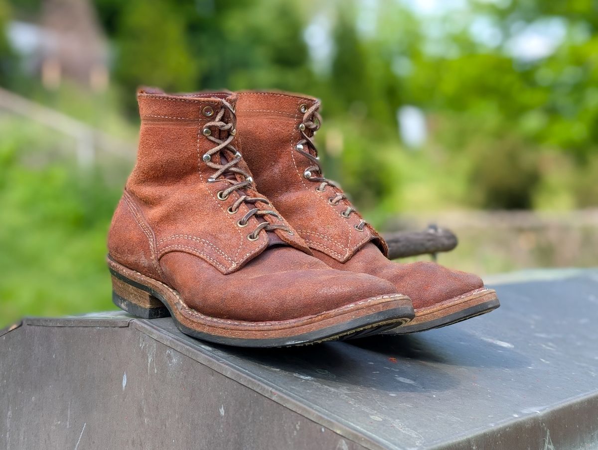 Photo by demo on May 8, 2025 of the White's 350 Cruiser in Seidel Red Dog Oil Tan Roughout.