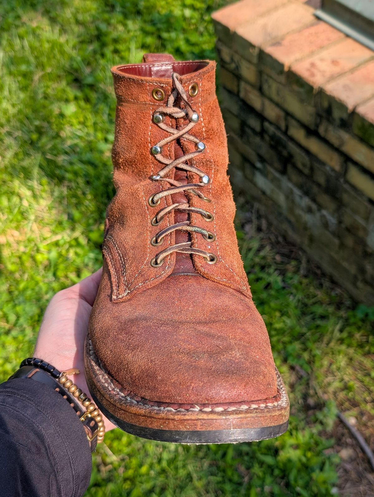 Photo by demo on May 8, 2025 of the White's 350 Cruiser in Seidel Red Dog Oil Tan Roughout.