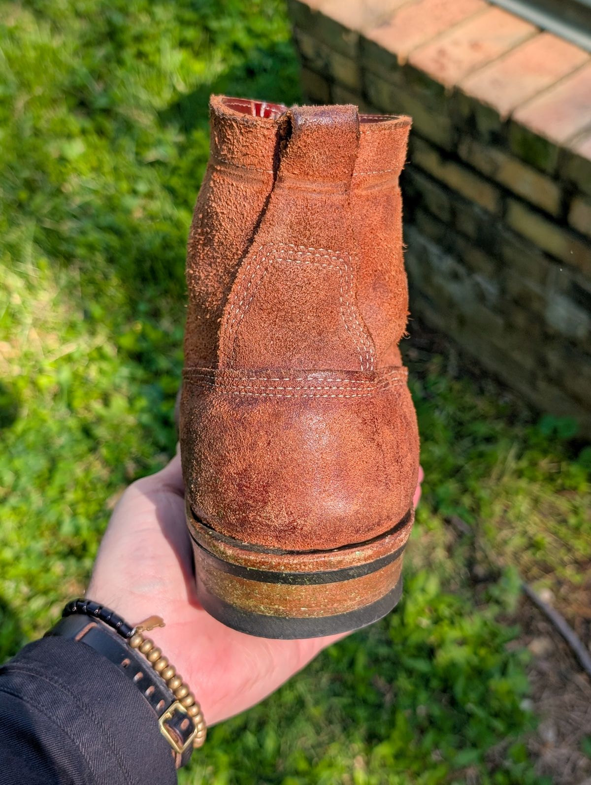 Photo by demo on May 8, 2025 of the White's 350 Cruiser in Seidel Red Dog Oil Tan Roughout.