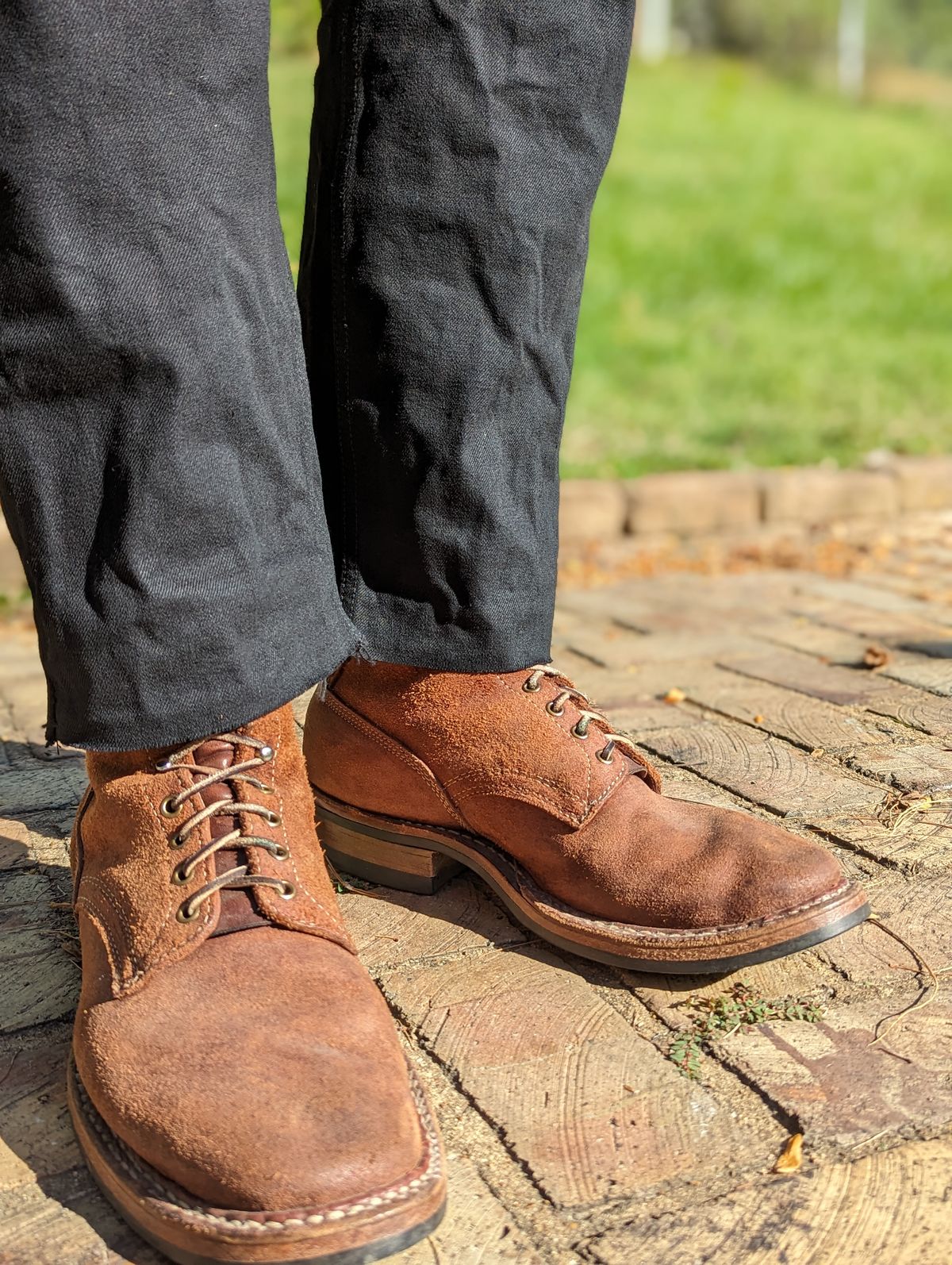 Photo by demo on October 9, 2023 of the White's 350 Cruiser in Seidel Red Dog Oil Tan Roughout.