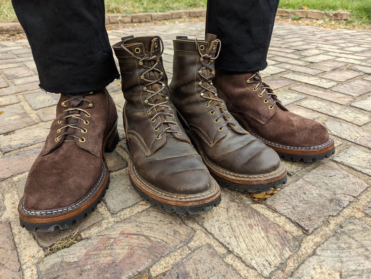 Photo by demo on October 24, 2023 of the White's Smokejumper in Seidel Brown Roughout.