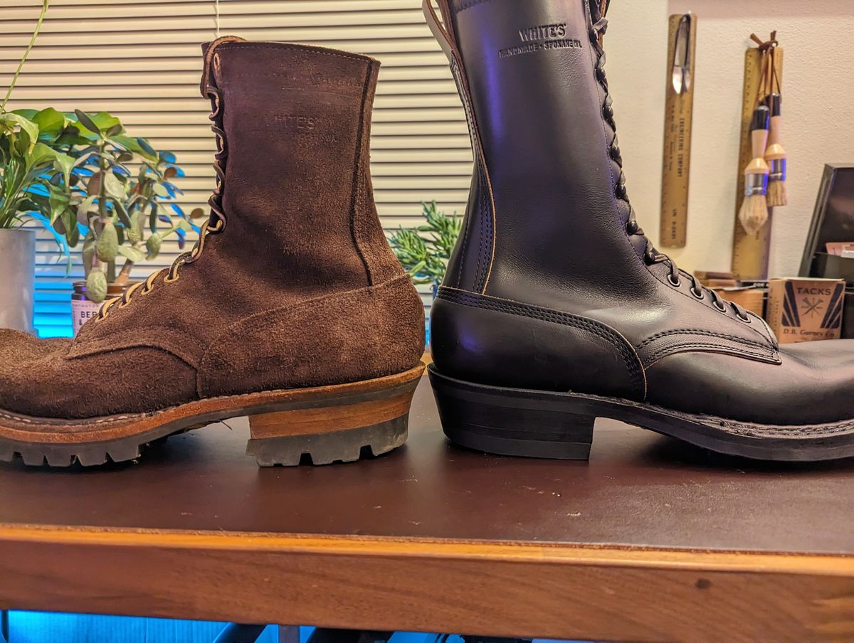 Photo by demo on January 29, 2024 of the White's Smokejumper in Seidel Brown Roughout.