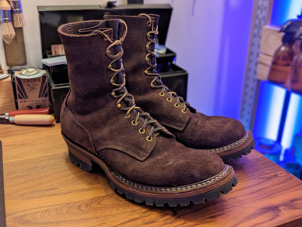Photo by demo on February 18, 2024 of the White's Smokejumper in Seidel Brown Roughout.