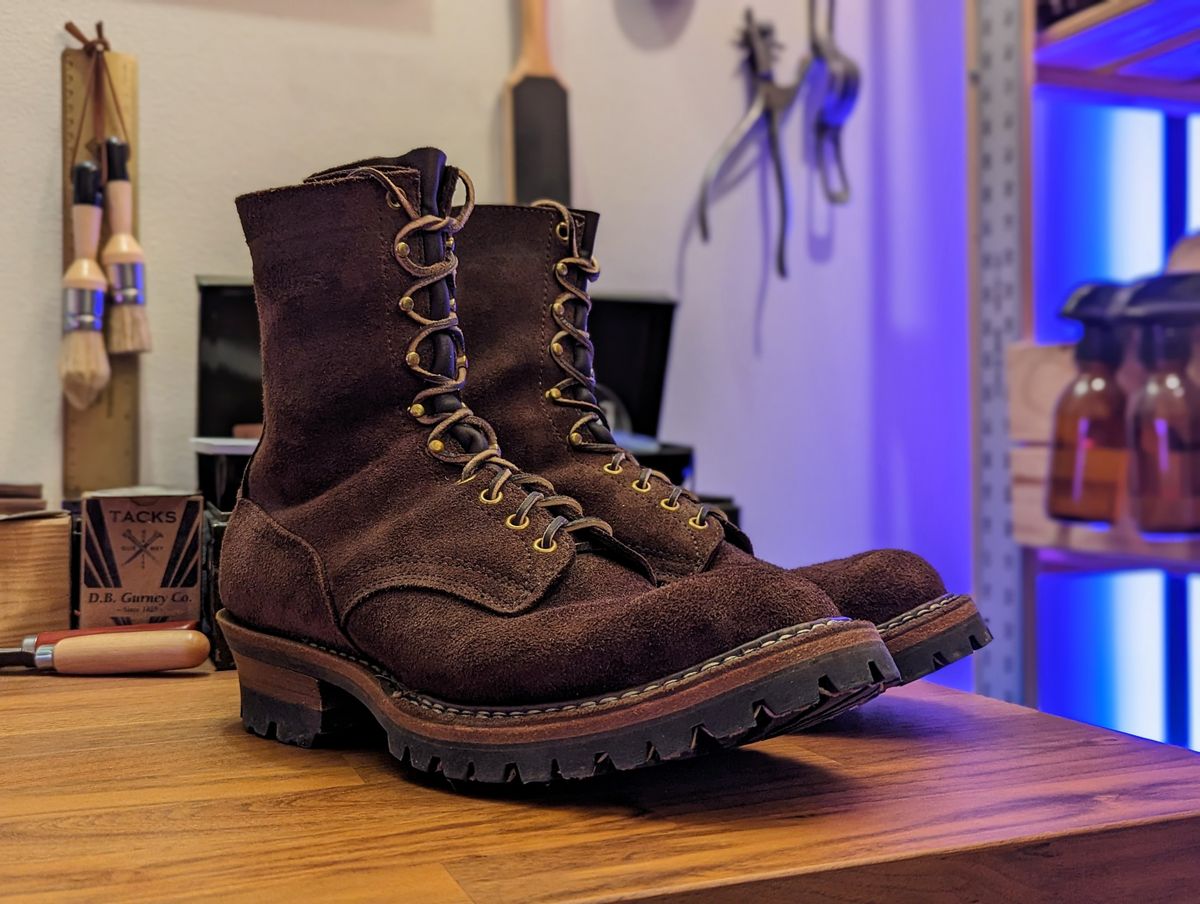 Photo by demo on February 18, 2024 of the White's Smokejumper in Seidel Brown Roughout.