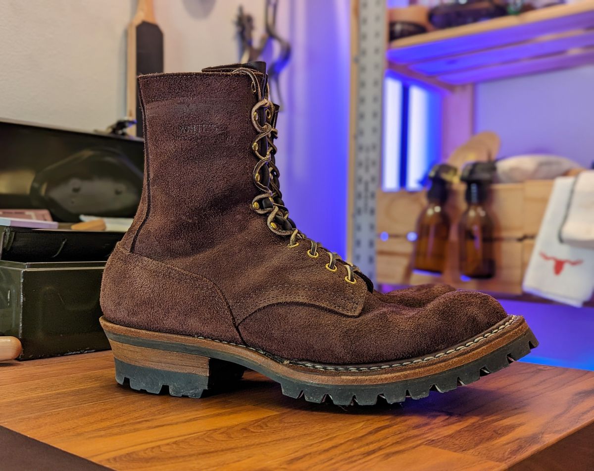 Photo by demo on February 18, 2024 of the White's Smokejumper in Seidel Brown Roughout.