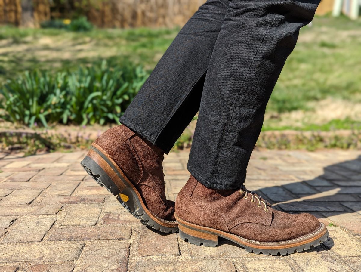 Photo by demo on March 13, 2024 of the White's Smokejumper in Seidel Brown Roughout.