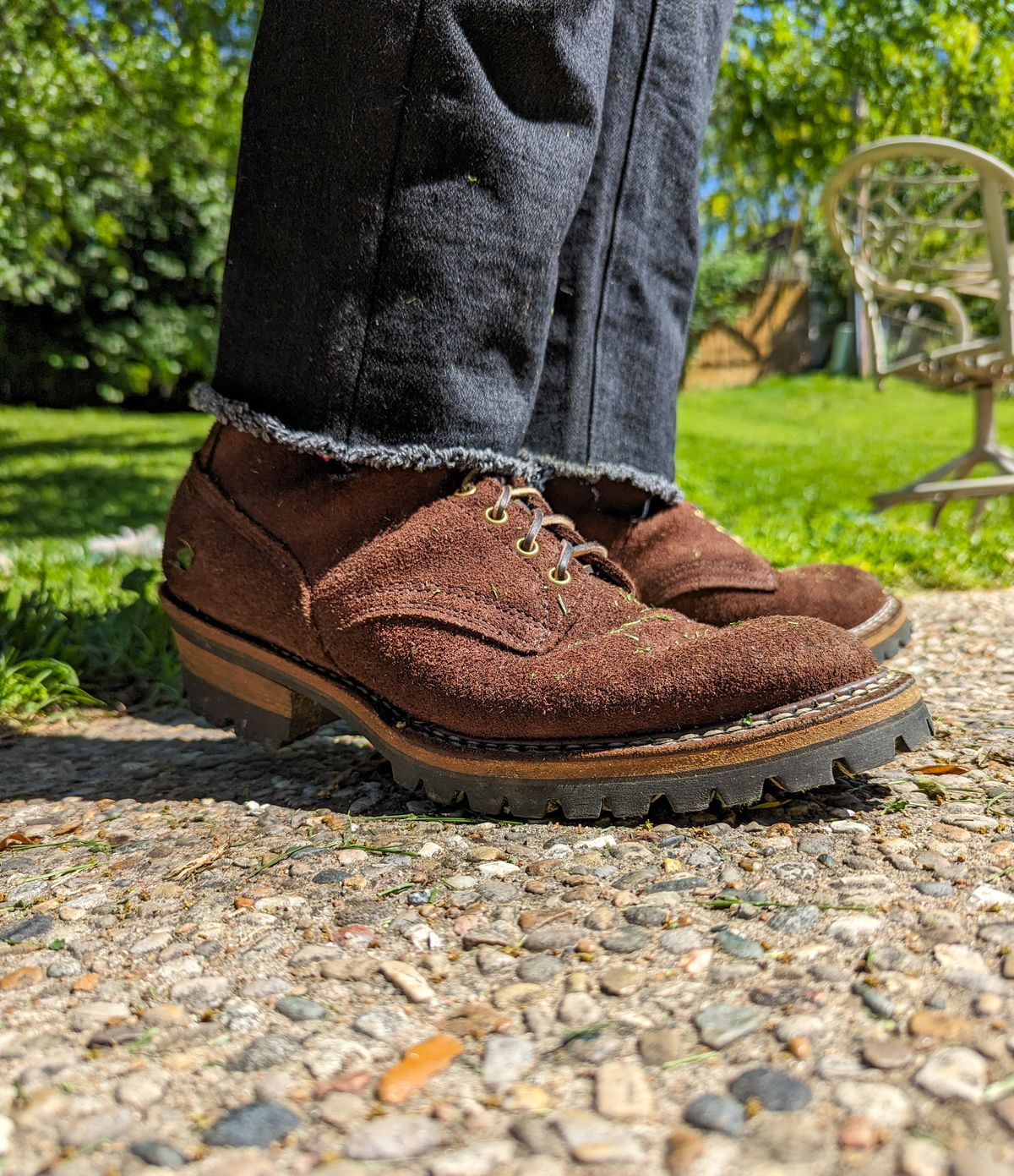 Photo by demo on May 11, 2024 of the White's Smokejumper in Seidel Brown Roughout.