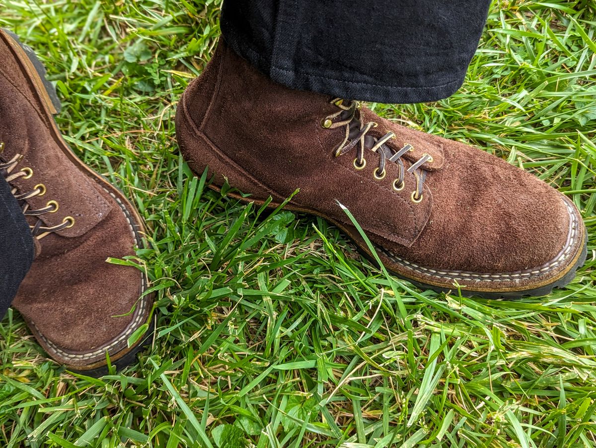 Photo by demo on April 27, 2024 of the White's Smokejumper in Seidel Brown Roughout.