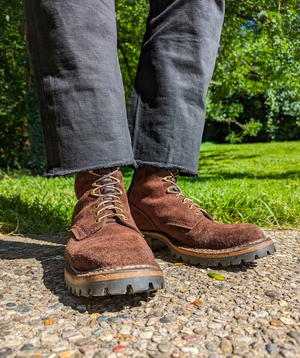 Photo by demo on June 6, 2024 of the White's Smokejumper in Seidel Brown Roughout.