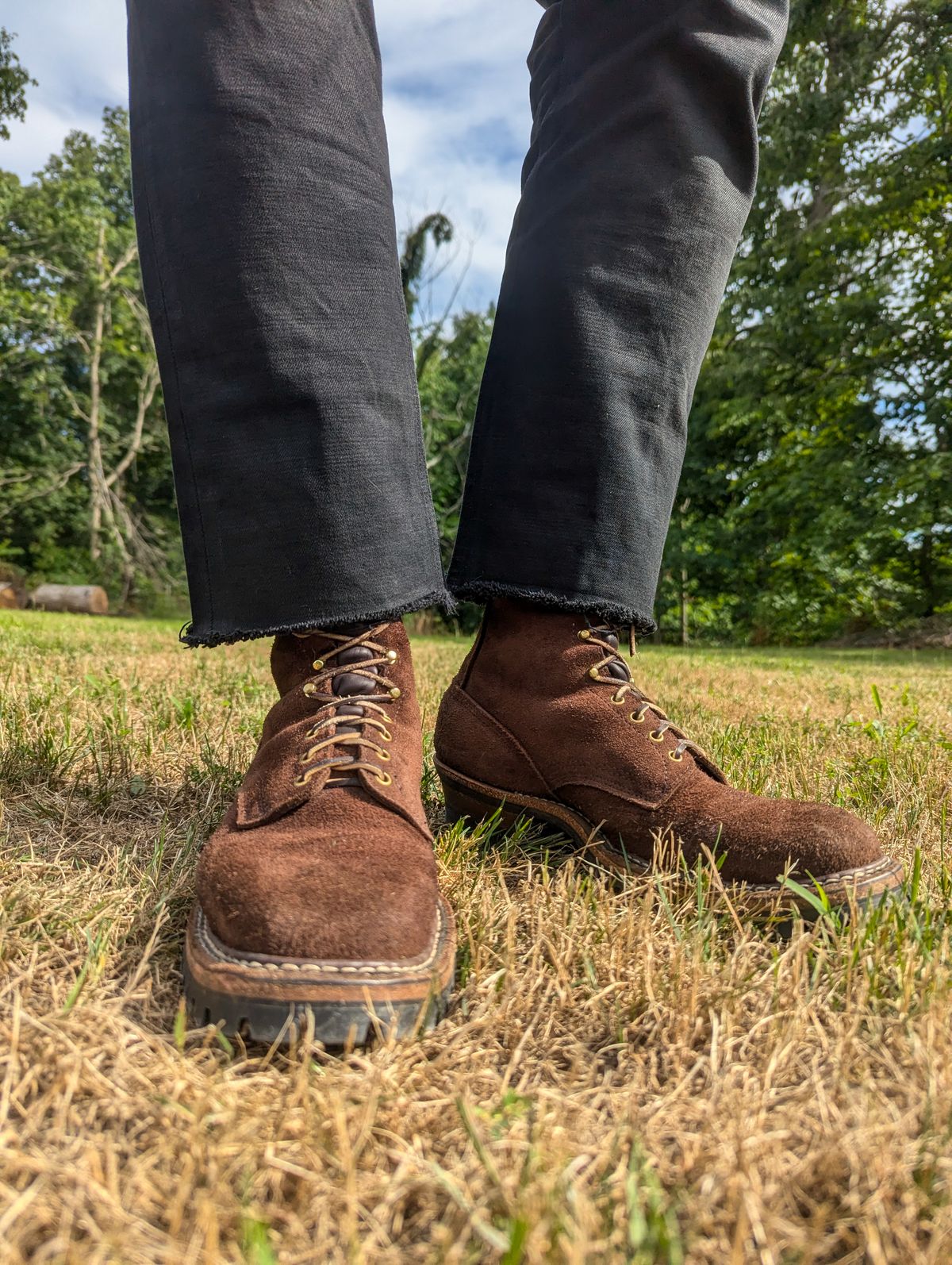 Photo by demo on July 1, 2024 of the White's Smokejumper in Seidel Brown Roughout.