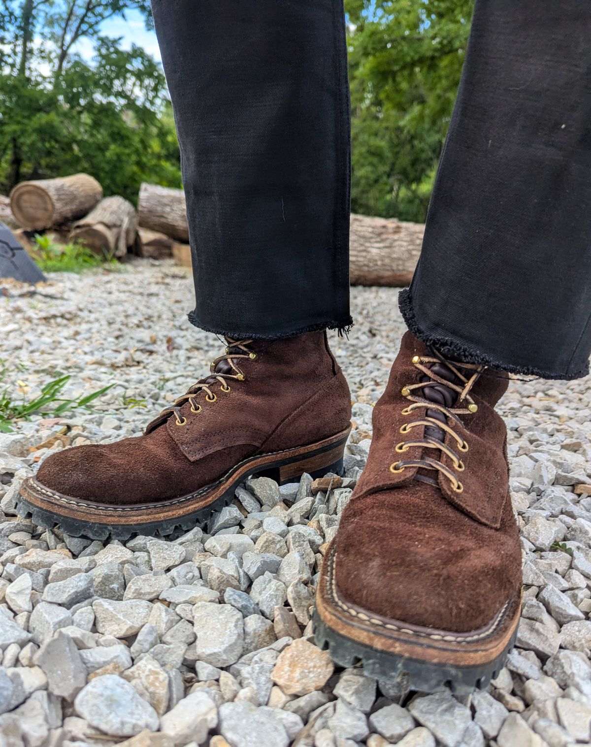 Photo by demo on July 1, 2024 of the White's Smokejumper in Seidel Brown Roughout.