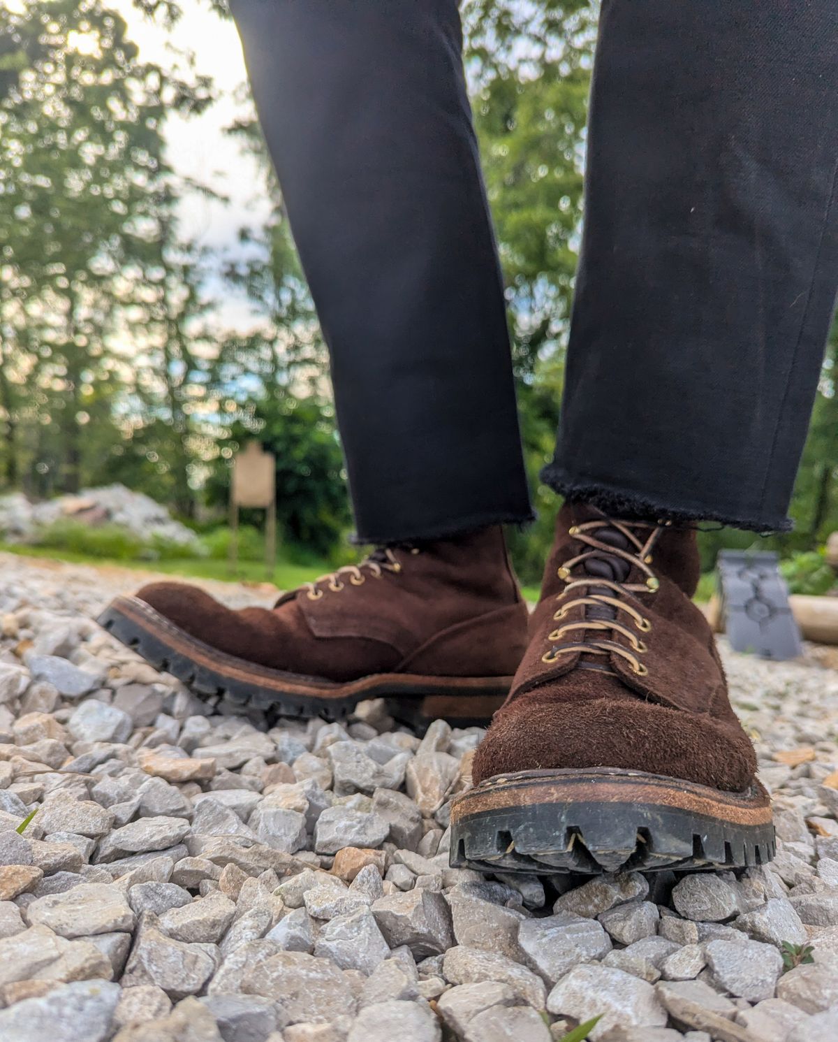 Photo by demo on July 1, 2024 of the White's Smokejumper in Seidel Brown Roughout.