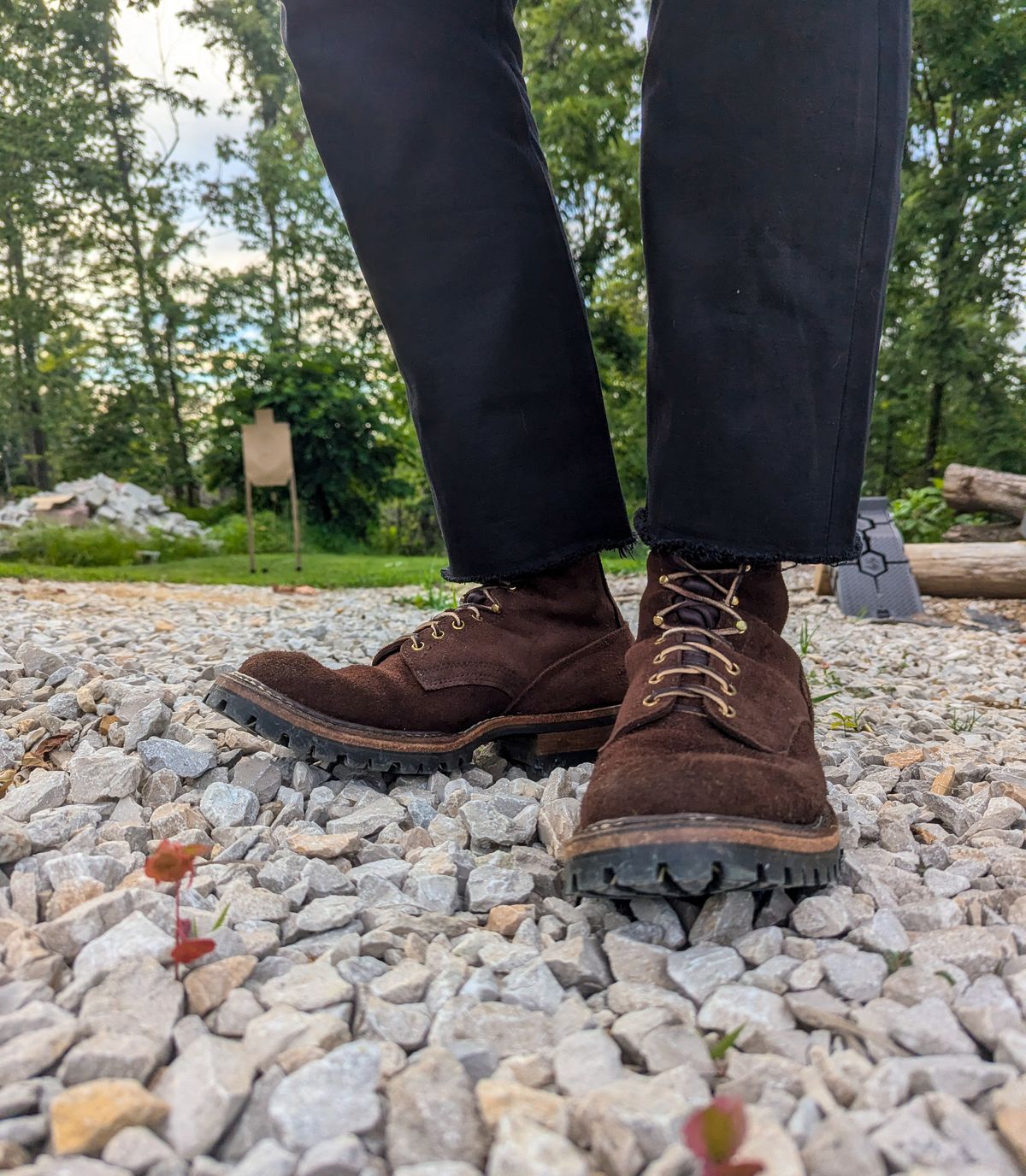 Photo by demo on July 1, 2024 of the White's Smokejumper in Seidel Brown Roughout.