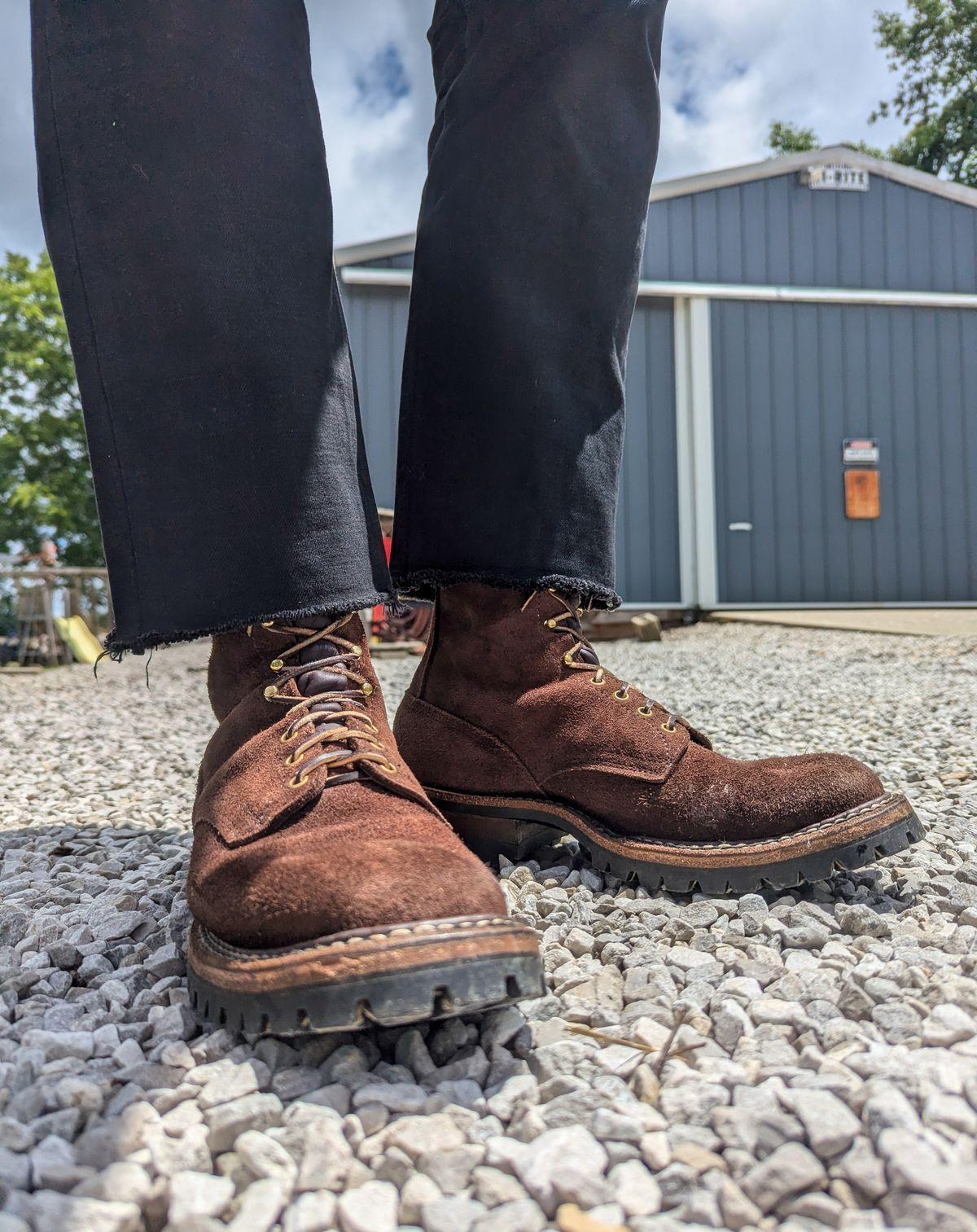 Photo by demo on July 5, 2024 of the White's Smokejumper in Seidel Brown Roughout.