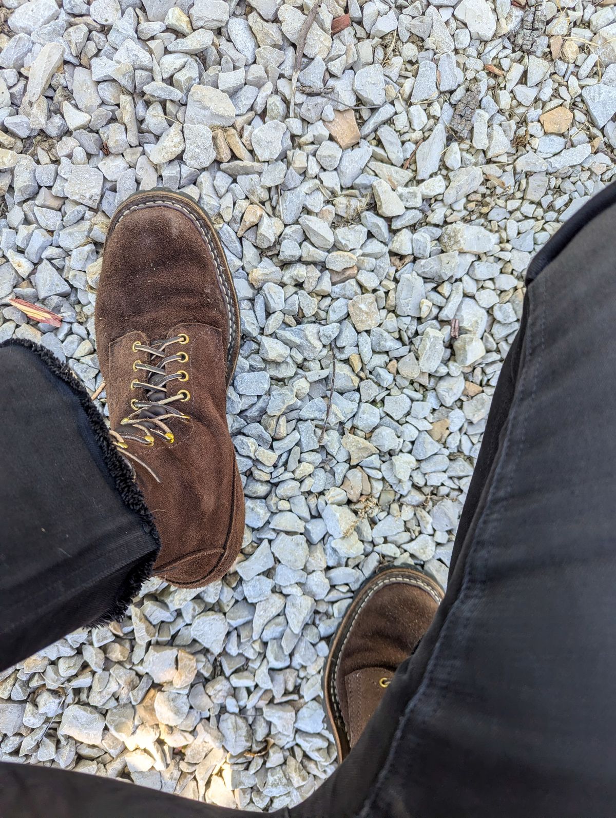 Photo by demo on July 1, 2024 of the White's Smokejumper in Seidel Brown Roughout.