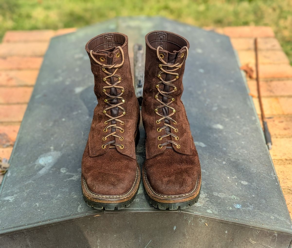 Photo by demo on August 11, 2024 of the White's Smokejumper in Seidel Brown Roughout.