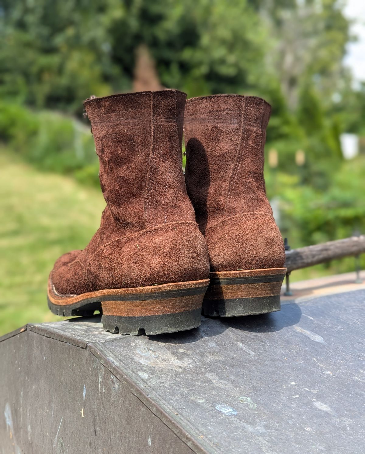 Photo by demo on August 11, 2024 of the White's Smokejumper in Seidel Brown Roughout.