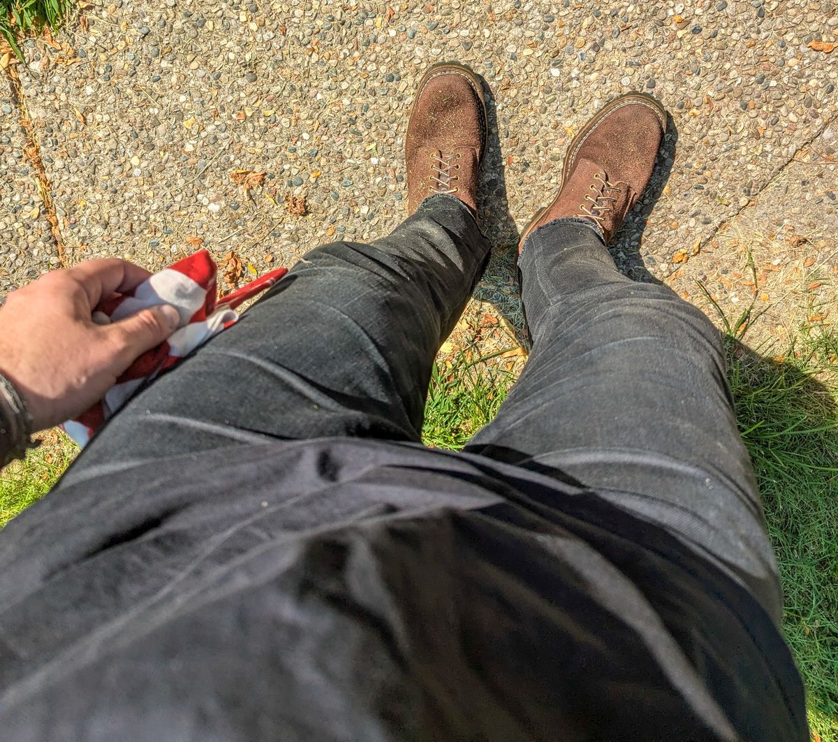 Photo by demo on August 11, 2024 of the White's Smokejumper in Seidel Brown Roughout.