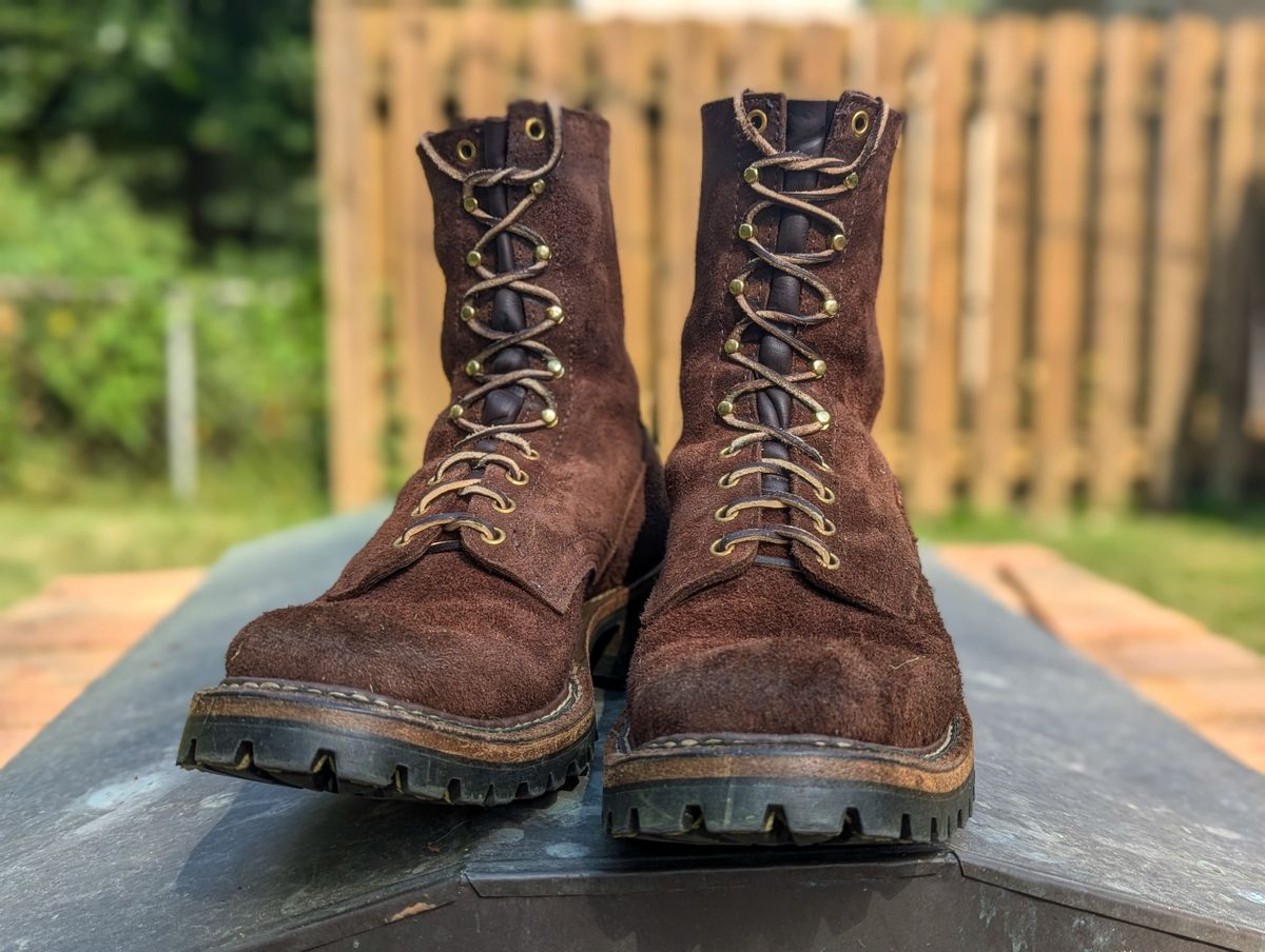 Photo by demo on August 11, 2024 of the White's Smokejumper in Seidel Brown Roughout.