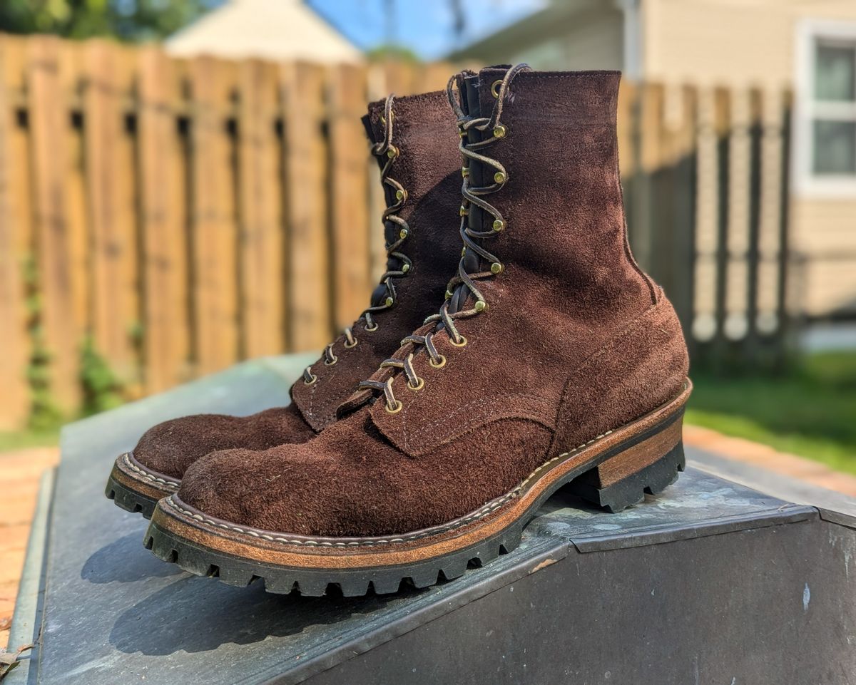 Photo by demo on August 11, 2024 of the White's Smokejumper in Seidel Brown Roughout.